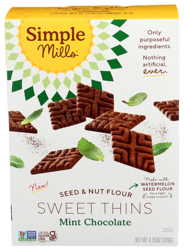 Simple Mills Chocolate Mint Sweet Thins - 4.25 OZ