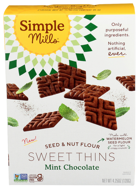 Simple Mills Chocolate Mint Sweet Thins - 4.25 OZ
