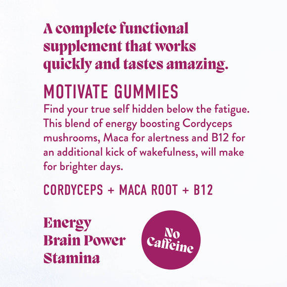 Microjoy Motivate Mushroom Gummies - 30 Servings