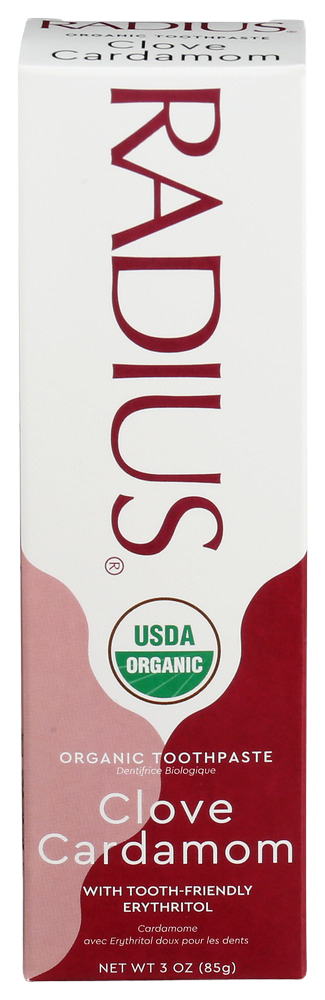 Radius Organic Clove Cardamom Toothpaste - 3 OZ