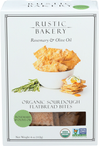 Organic Rosemary & Oil Flatbread Bites - 4 OZ
