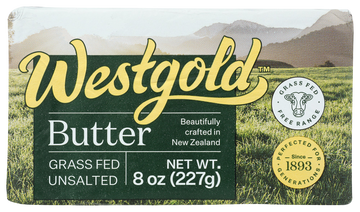 Westgold Unsalted Grass Fed Butter - 8 OZ