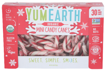 Yumearth Organic Mini Candy Canes - 6.34 OZ