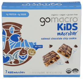 Gomacro Kids Oatmeal Chocolate Chip Cookie Bar - 7 PK