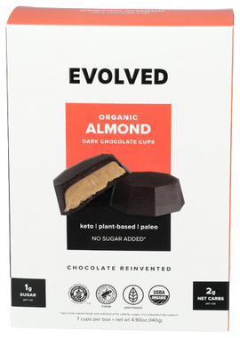 Organic Dark Chocolate Almond Cups - 4.93 OZ