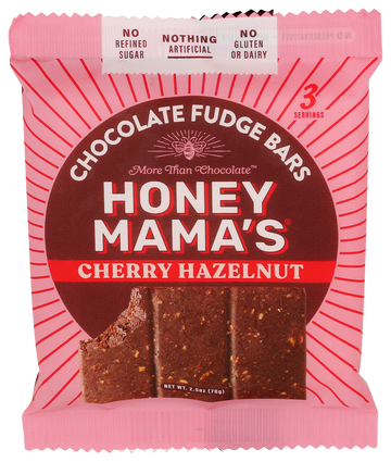 Honey Mama's Cherry Hazelnut Chocolate Truffle Bar - 2.5 OZ