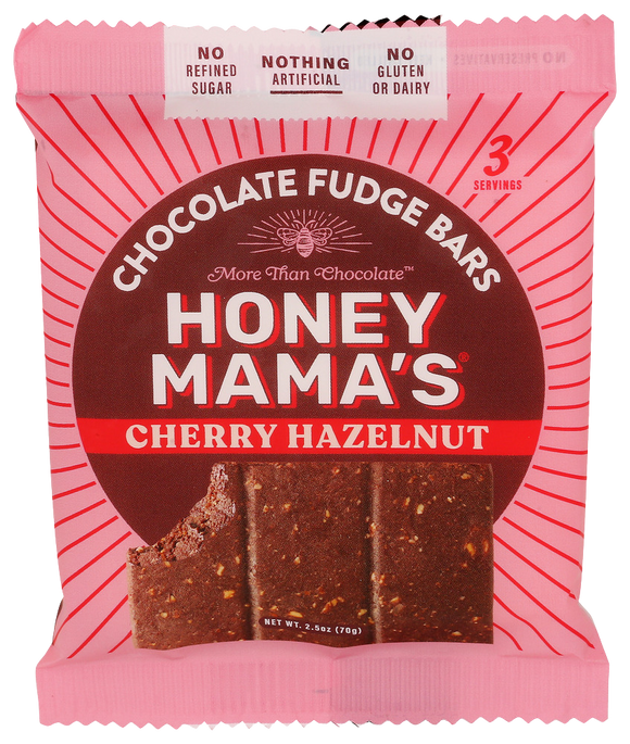 Honey Mama's Cherry Hazelnut Chocolate Truffle Bar - 2.5 OZ