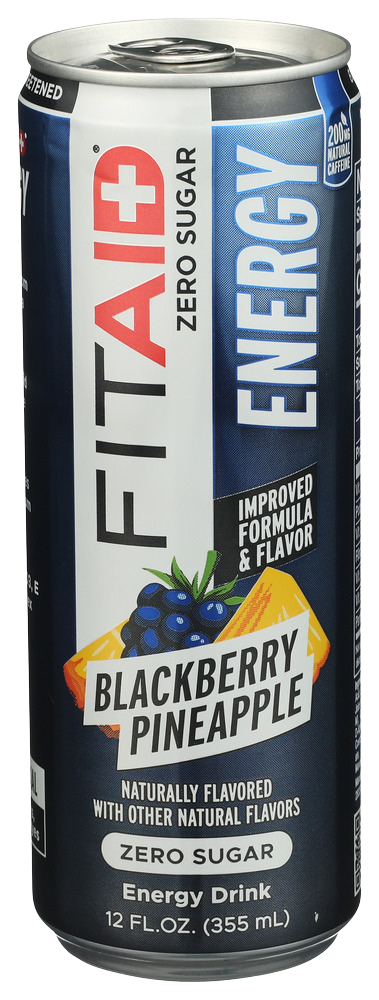 Lifeaid Blackberry Pineapple Energy Drink - 12 FO