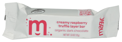 Magic Creamy Raspberry Truffle Layer Dark Chocolate Bar - 0.53 OZ