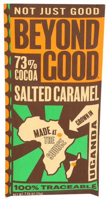 Beyond Good 73% Cocoa Salted Caramel Bar - 2.64 OZ