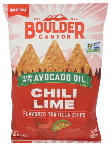 Boulder Canyon Chili Lime Tortilla Chips - 7.5 OZ