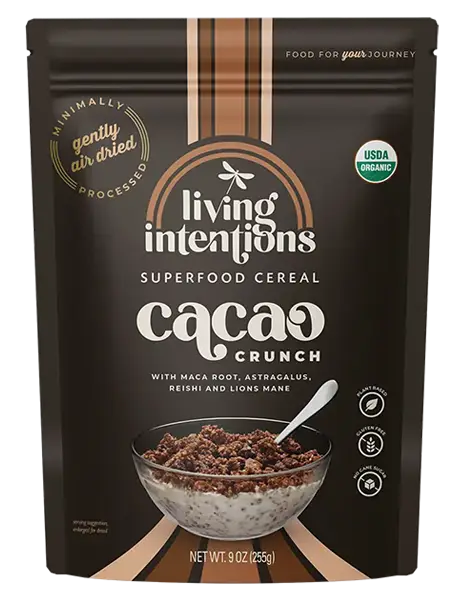Living Intentions Cacao Crunch Superfood Cereal - 9 OZ