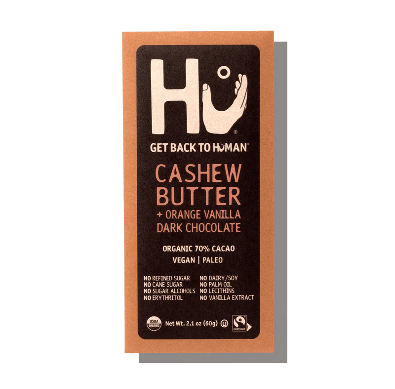 Organic Cashew Butter & Orange Vanilla Dark Chocolate Bar - 2.1 OZ