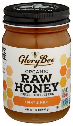 Glorybee Light & Mild Raw Honey - 18 OZ