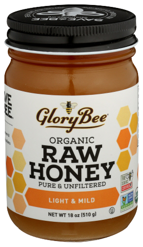Organic Light & Mild Raw Honey - 18 OZ