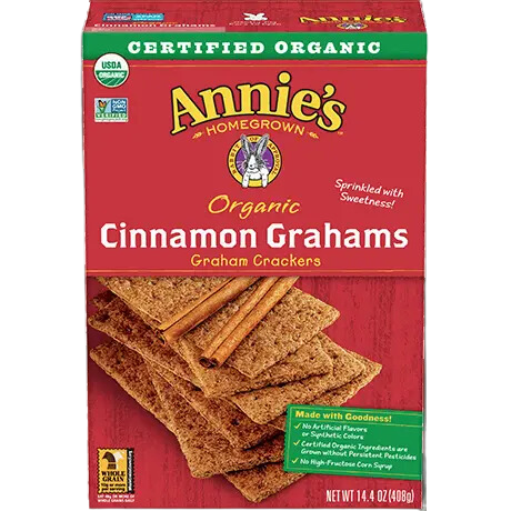 Annie's Organic Cinnamon Grahams - 14.4 OZ