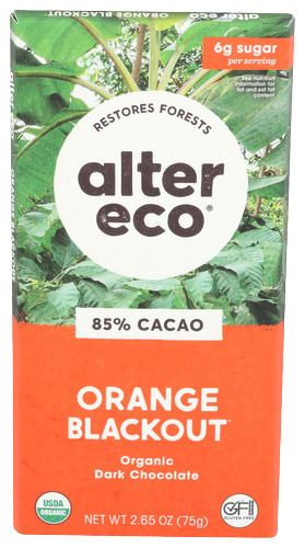 Organic Orange Blackout Dark Chocolate - 2.65 OZ