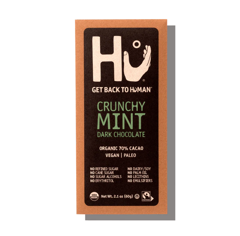 Organic Crunchy Mint Dark Chocolate Bar - 2.1 OZ
