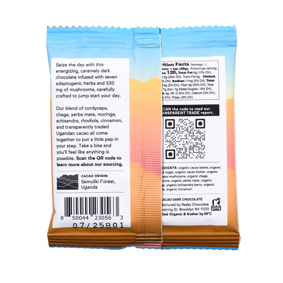 Day Break Functional Dark Chocolate Bar - 1 OZ