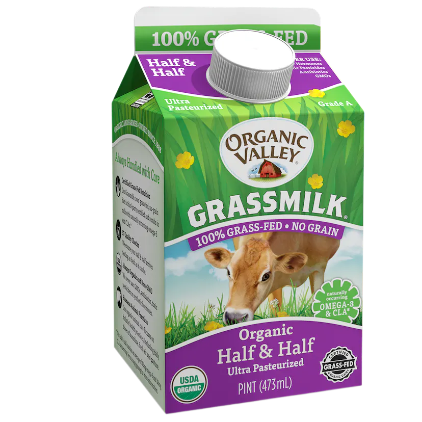 Organic Grassmilk Half N Half - 16 FO