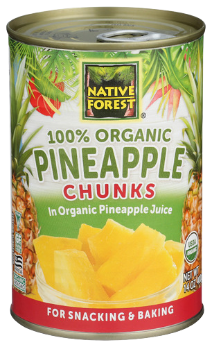 Native Forest Organic Pineapple Chunks - 14 OZ