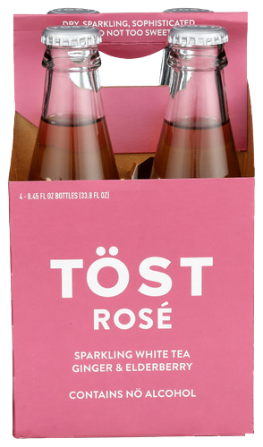 Non-Alcoholic Sparkling Rose Wine - 4 PK