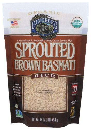 Organic Sprouted Brown Basmati Rice - 16 OZ