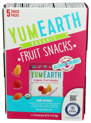 Yumearth Organic Tropical Fruit Snacks - 3.5 OZ
