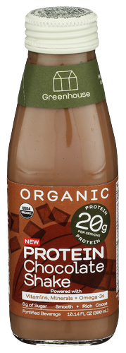 Greenhouse Organic Chocolate Protein Shake - 10.14 OZ