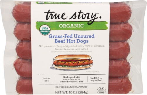 Grass-Fed Uncured Beef Hot Dogs - 10 OZ