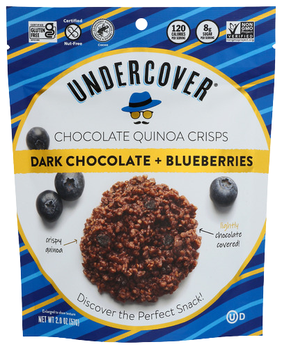 Dark Chocolate + Blueberries Quinoa Crisps - 2 OZ