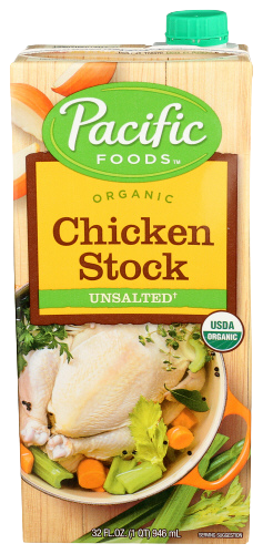 Organic Unsalted Chicken Stock - 32 OZ