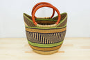 Large Multicolor Tote Basket Bag-4