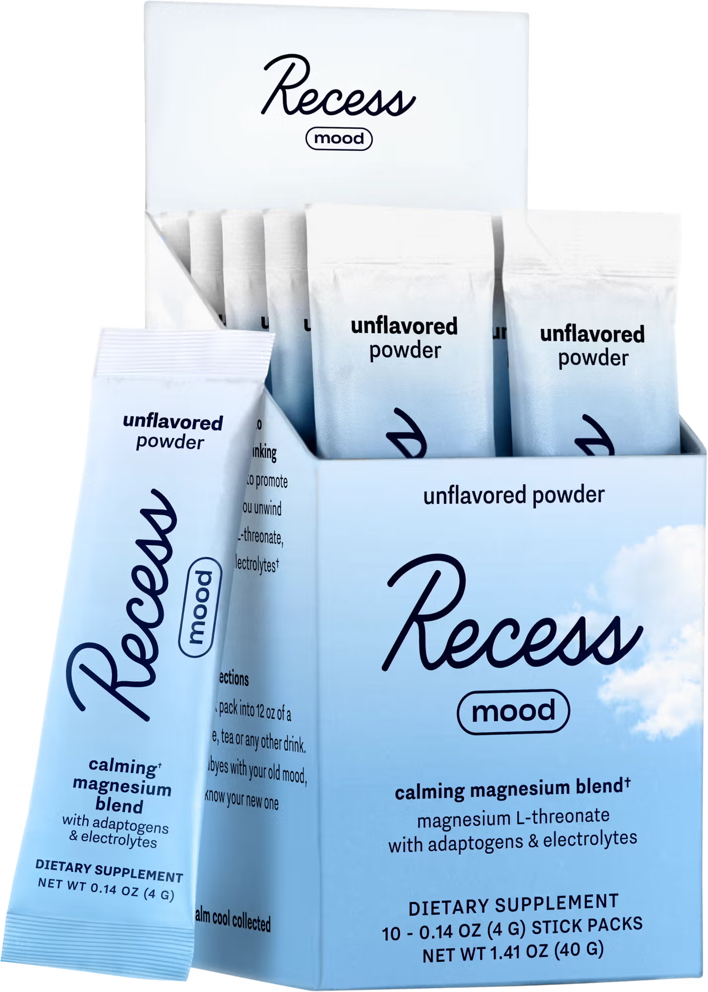 Unflavored Mood Powder Stick Packs - 2.19 OZ