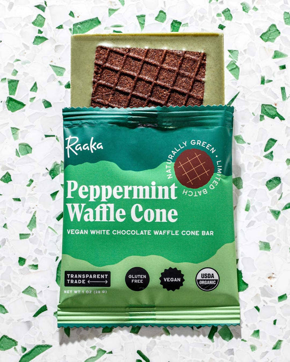 Peppermint White Chocolate Waffle Cone Bar - 1 OZ