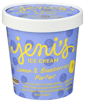 Blueberry & Lemon Ice Cream - 16 OZ