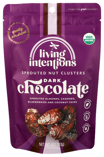 Living Intentions Sprouted Dark Chocolate Nut Blend - 4 OZ