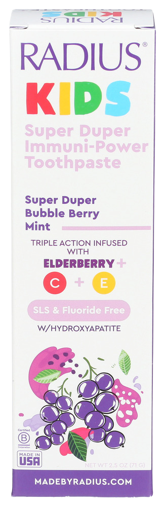 Radius Immune Kids Elderberry Toothpaste - 2.5 OZ