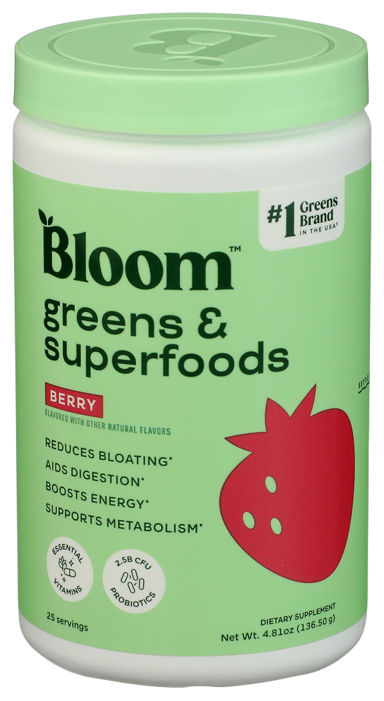 Bloom Berry Greens & Superfood Powder - 4.8 OZ