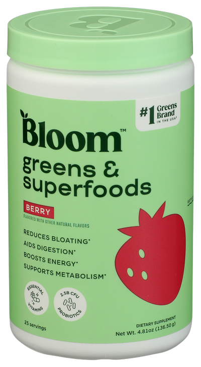 Bloom Berry Greens & Superfood Powder - 4.8 OZ