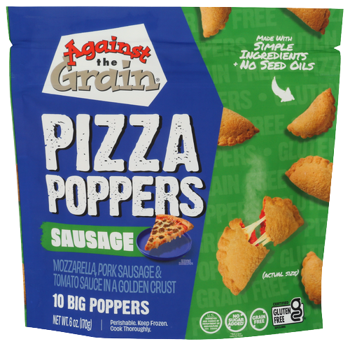 Against The Grain Sausage Pizza Poppers - 6 OZ