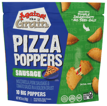 Against The Grain Sausage Pizza Poppers - 6 OZ