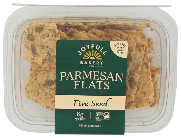 Joyfull Five Seed Parmesan Crackers - 3.75 OZ