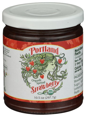 Portland Organic Strawberry Spread - 10.5 OZ