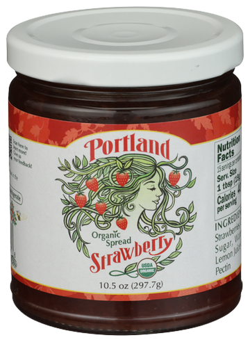 Portland Organic Strawberry Spread - 10.5 OZ
