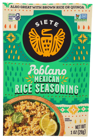 Siete Poblano Mexican Rice Seasoning - 1 OZ