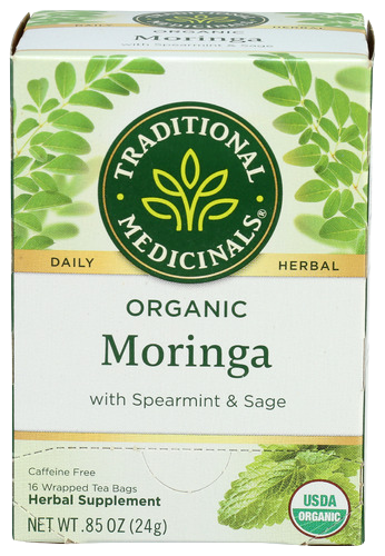 Organic Spearmint & Sage Moringa Tea - 16 BG