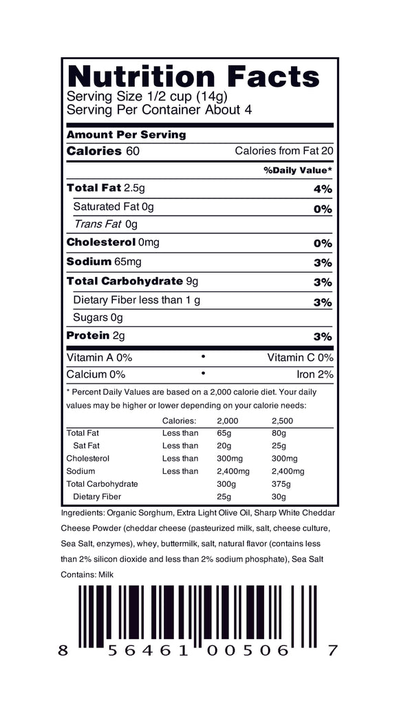 Popped Sorghum Extemely Cheezy 5 OZ