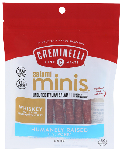 Creminelli Whiskey Mini Salami - 2.6 OZ