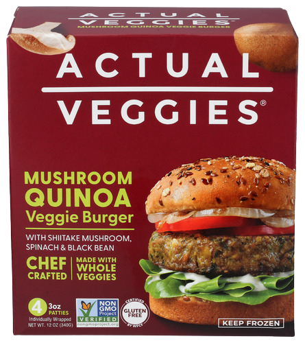 Mushroom Quinoa Veggie Burger - 12 OZ
